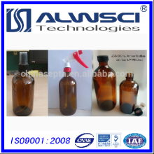 Well-matched Small Mouth Amber Glass Packer Bottles with closure